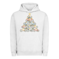 Pigment Lunar Rock bicycle christmas tree funny biker bicyclist xmas for family long slee Urban Hoodie - lanVoArt