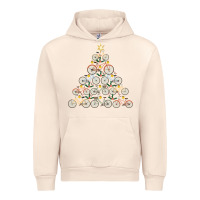 Sandshell bicycle christmas tree funny biker bicyclist xmas for family long slee Urban Hoodie - lanVoArt