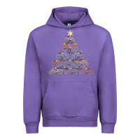 Tulip bicycle christmas tree funny biker bicyclist xmas for family long slee Urban Hoodie - lanVoArt