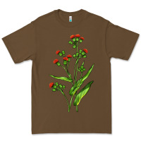 Cacao Tassel Flower Illustrations Premium Tee - LillyAllenDesigns