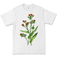 White Tassel Flower Illustrations Premium Tee - LillyAllenDesigns