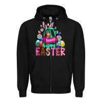 Black Easter Zipper Hoodie - CowhideDigitalArt