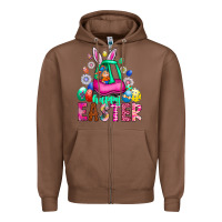Chestnut Easter Zipper Hoodie - CowhideDigitalArt