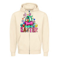 Sandshell Easter Zipper Hoodie - CowhideDigitalArt