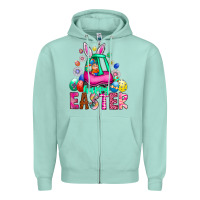 Seafoam Easter Zipper Hoodie - CowhideDigitalArt
