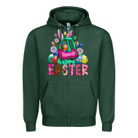 Sports Green Easter Zipper Hoodie - CowhideDigitalArt