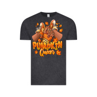 Vintage Black Pumpkin queen Fall black girl sneakers Vintage Tee - RanaPortraitStore