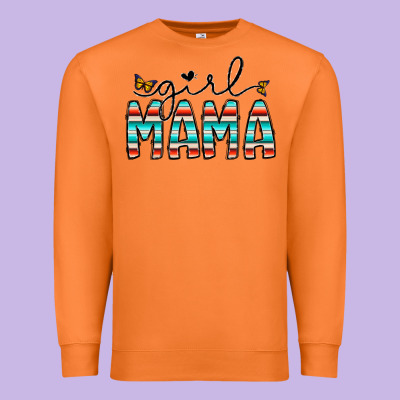 Girl Mama Premium Sweatshirt Designed By Cowhidedigitalart