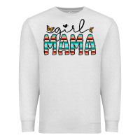 Oatmeal Heather girl mama Premium Sweatshirt - CowhideDigitalArt