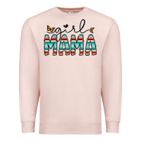 Pale Pink girl mama Premium Sweatshirt - CowhideDigitalArt