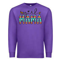 Purple girl mama Premium Sweatshirt - CowhideDigitalArt