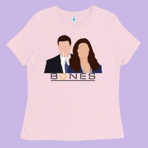 Booth And Brennan Bones Tv Ladies Tee Designed By Lanvoart