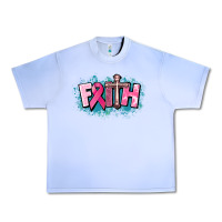 Grape Ice Cancer Faith Cross Urban Heavy Tee - HowdyJamesFarm
