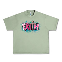 Oil Green Cancer Faith Cross Urban Heavy Tee - HowdyJamesFarm
