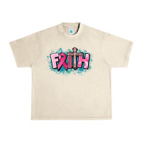 Sandshell Cancer Faith Cross Urban Heavy Tee - HowdyJamesFarm