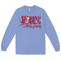 Colony Blue pink christmas Long Sleeve Tee - CowGirlArtShop