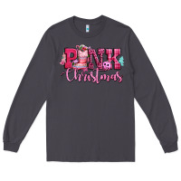 Smoke pink christmas Long Sleeve Tee - CowGirlArtShop