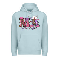 Blue Mist valentines day ma nurse Premium Hoodie - RanaPortraitStore