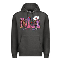 Charcoal Heather valentines day ma nurse Premium Hoodie - RanaPortraitStore