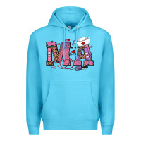 Ocean Blue valentines day ma nurse Premium Hoodie - RanaPortraitStore