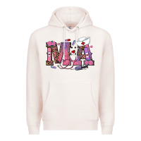 Pale Pink valentines day ma nurse Premium Hoodie - RanaPortraitStore