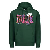 Sports Green valentines day ma nurse Premium Hoodie - RanaPortraitStore