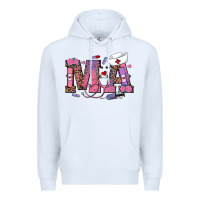 White valentines day ma nurse Premium Hoodie - RanaPortraitStore