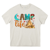 Cream Camp Life Heavy Core Tee - BundleAndBundleShop