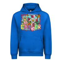 Cobalt easter cross background Urban Hoodie - BarkalooDesign