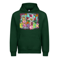 Forest Green easter cross background Urban Hoodie - BarkalooDesign