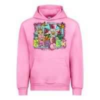 Fuchsia Pink easter cross background Urban Hoodie - BarkalooDesign
