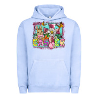 Pigment Grape Ice easter cross background Urban Hoodie - BarkalooDesign