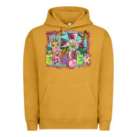 Pigment Peanut Butter easter cross background Urban Hoodie - BarkalooDesign
