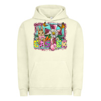 Pigment Pistachio easter cross background Urban Hoodie - BarkalooDesign