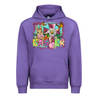 Tulip easter cross background Urban Hoodie - BarkalooDesign