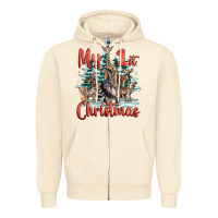 Sandshell my first christmas baby safari animals Zipper Hoodie - LillyAllenDesigns