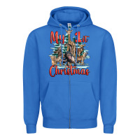 True Royal my first christmas baby safari animals Zipper Hoodie - LillyAllenDesigns