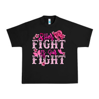 Black Her fight is our fight Cancer Awareness Urban Heavy Tee - HowdyJamesFarm
