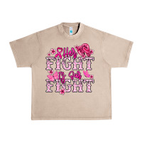 French Oak Her fight is our fight Cancer Awareness Urban Heavy Tee - HowdyJamesFarm