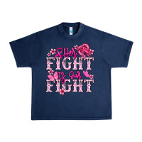 Navy Her fight is our fight Cancer Awareness Urban Heavy Tee - HowdyJamesFarm