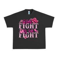 Pigment Black Her fight is our fight Cancer Awareness Urban Heavy Tee - HowdyJamesFarm