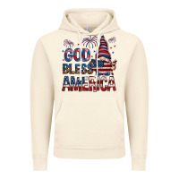 Vintage Artic God Bless America with gnome 4th of july Vintage Hoodie - HowdyJamesFarm