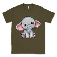 Army Green elephant Classic Tee - texasbilliewilder