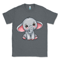 Charcoal Heather elephant Classic Tee - texasbilliewilder