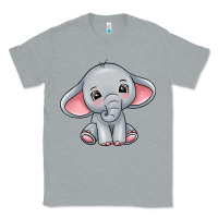 Heather Grey elephant Classic Tee - texasbilliewilder
