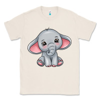 Natural elephant Classic Tee - texasbilliewilder