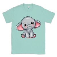 Seafoam elephant Classic Tee - texasbilliewilder