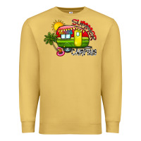 Antique Gold summer camping Premium Sweatshirt - CowhideDigitalArt