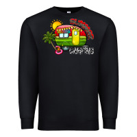 Black summer camping Premium Sweatshirt - CowhideDigitalArt