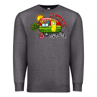 Charcoal Heather summer camping Premium Sweatshirt - CowhideDigitalArt